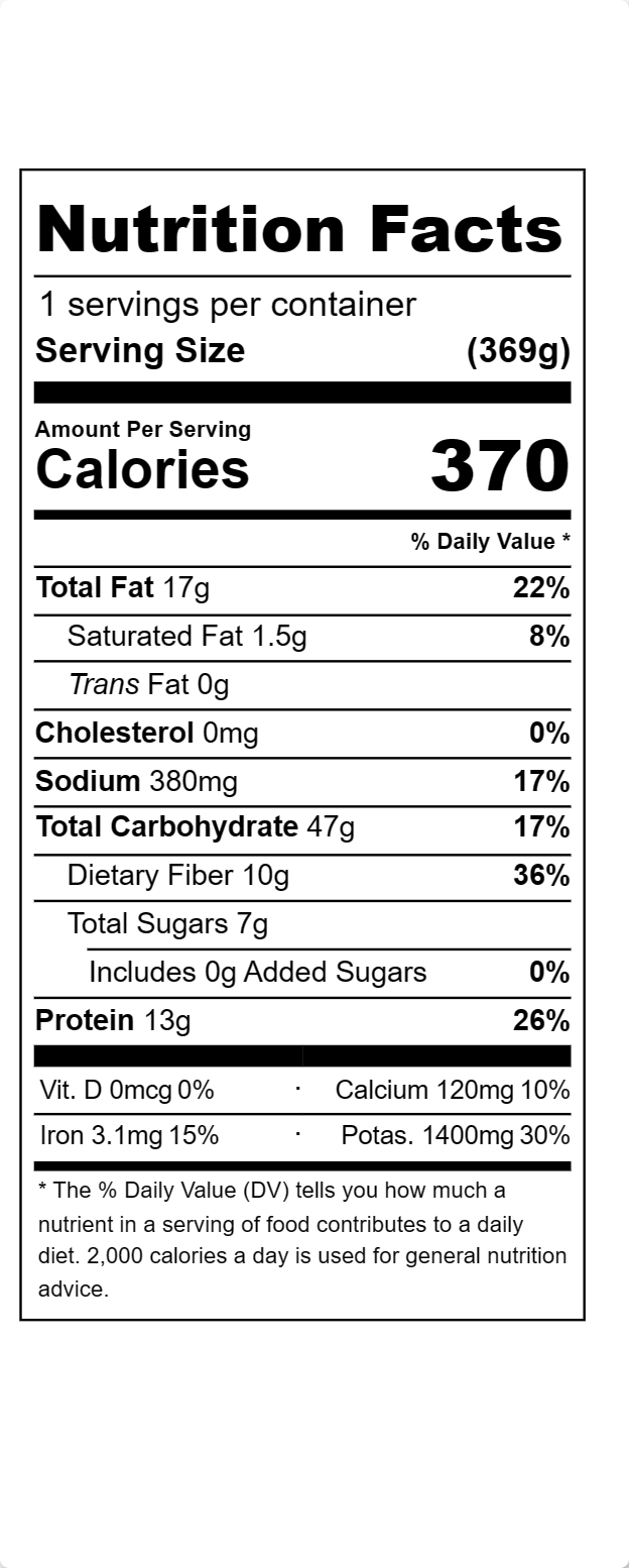 Mushroom Bolognese with Potatoes, Walnuts & Cauliflower