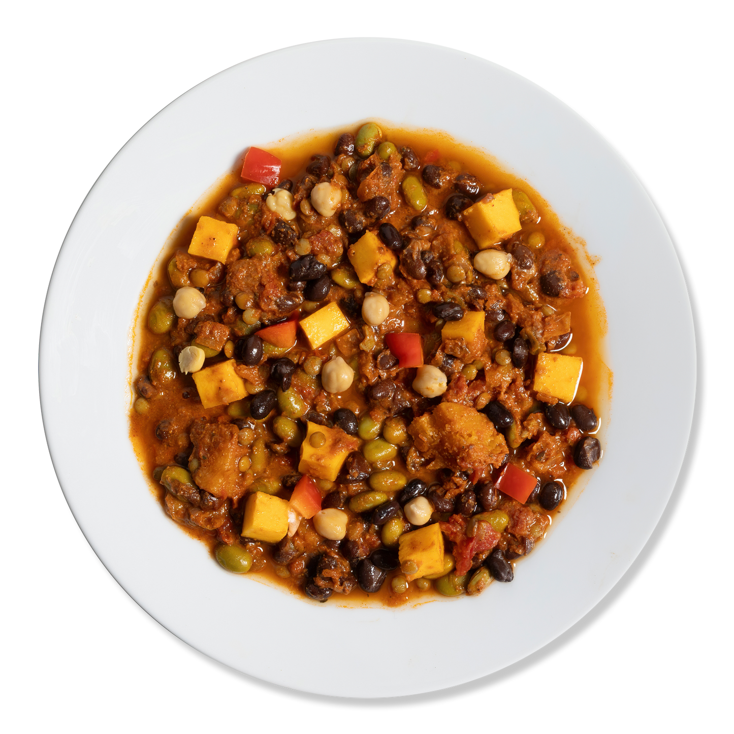 3 Bean Chili w/ Butternut Squash