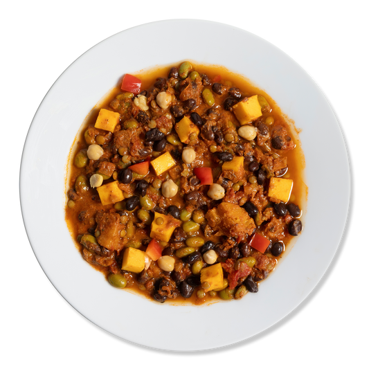 3 Bean Chili w/ Butternut Squash