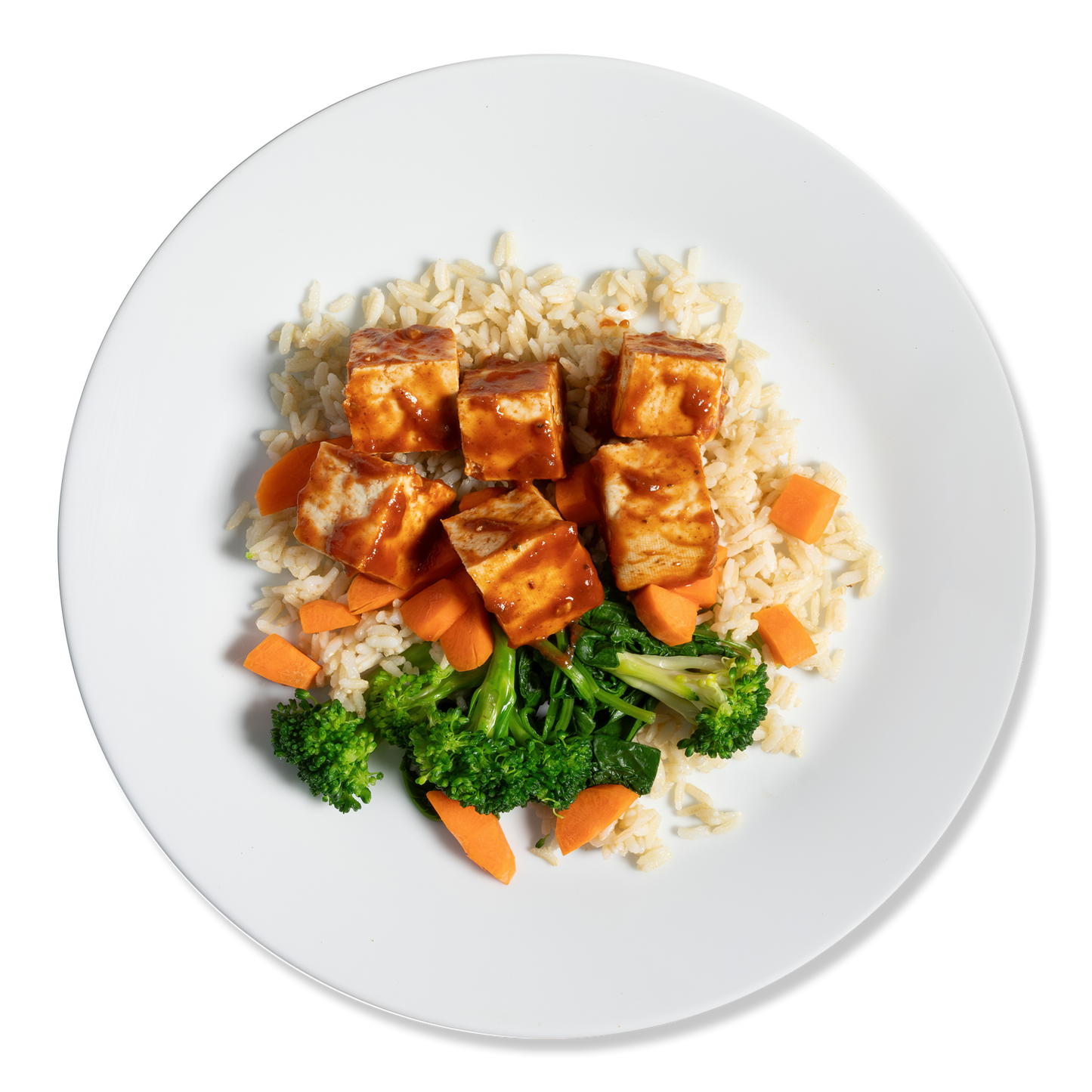 BBQ Tofu w/ Carrots & Kale