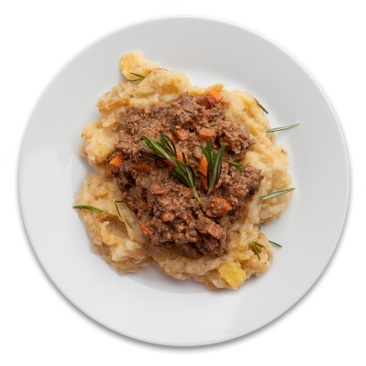 Mushroom Bolognese with Potatoes, Walnuts & Cauliflower