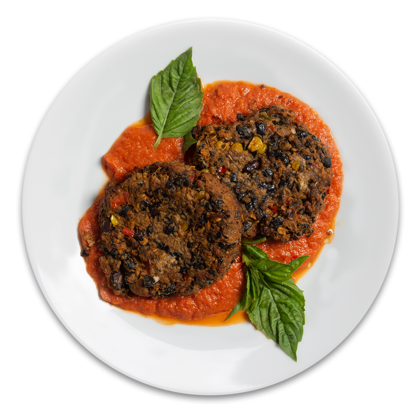 Vegan black bean burger on demand 